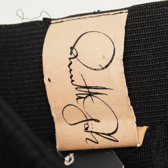 Annette Gortz Folk Black Wool-Blend Shirred A-Line Skirt - Picture 7 of 9